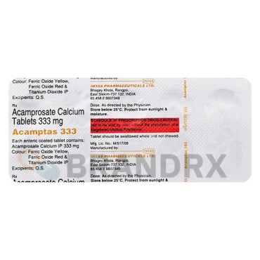 Acamptas 333 mg Intas Pharmaceuticals